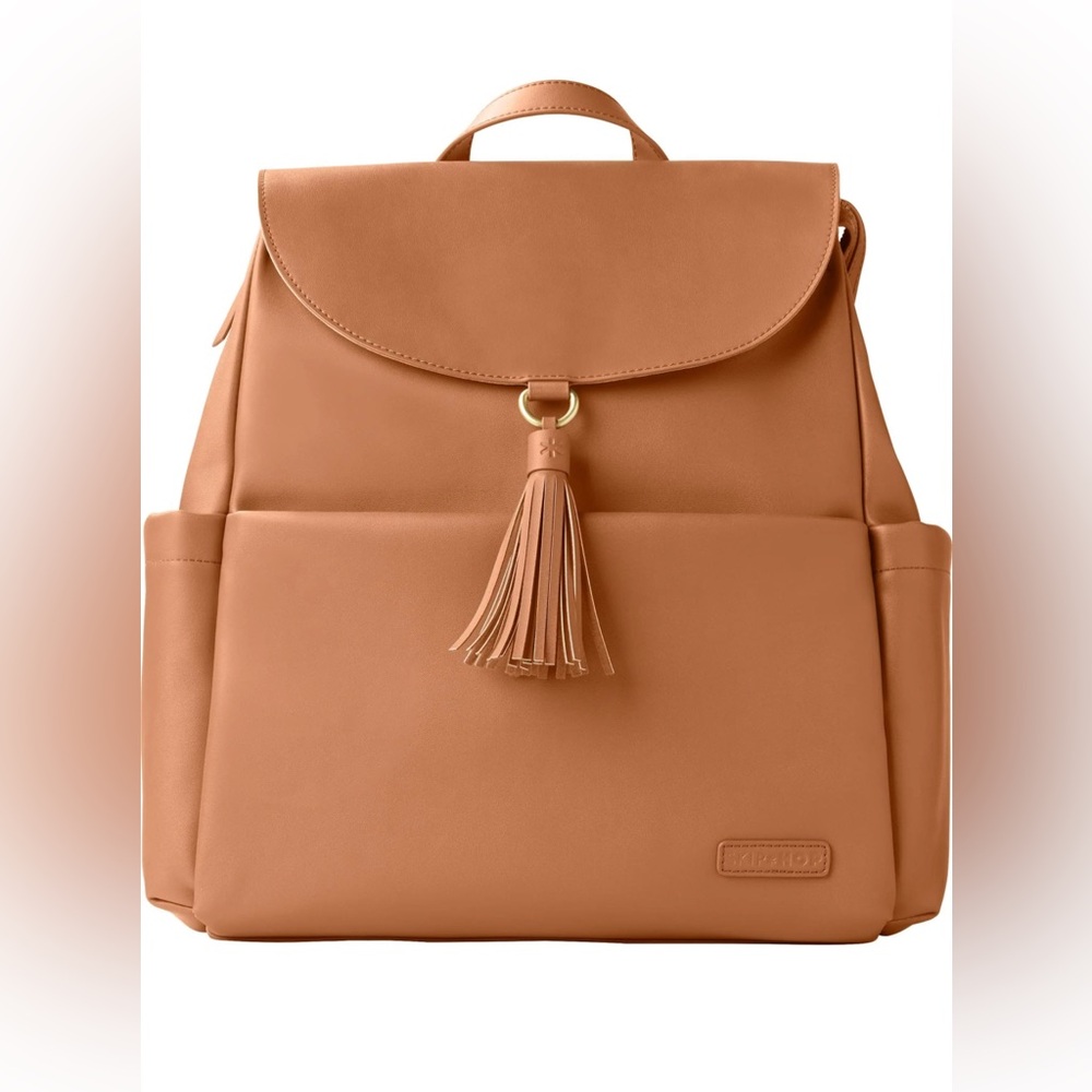 Skip Hop Brown Luxe Vegan Leather Bag